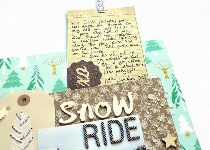 Snow Ride - A Winter Layout by Jennifer Grace Creates
