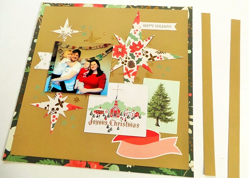 Sweet Xmas Layout with a Christmas Star Template at Jennifer Grace Creates