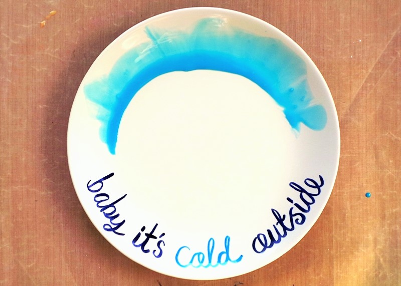 Watercolour & Brush Letter Plate & Mug at Jennifer Grace Creates