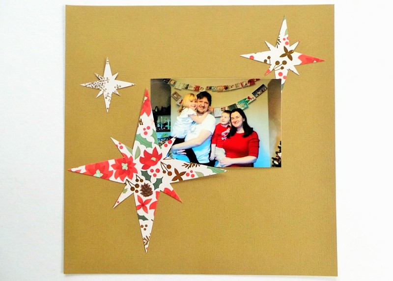 Sweet Xmas Layout with a Christmas Star Template at Jennifer Grace Creates
