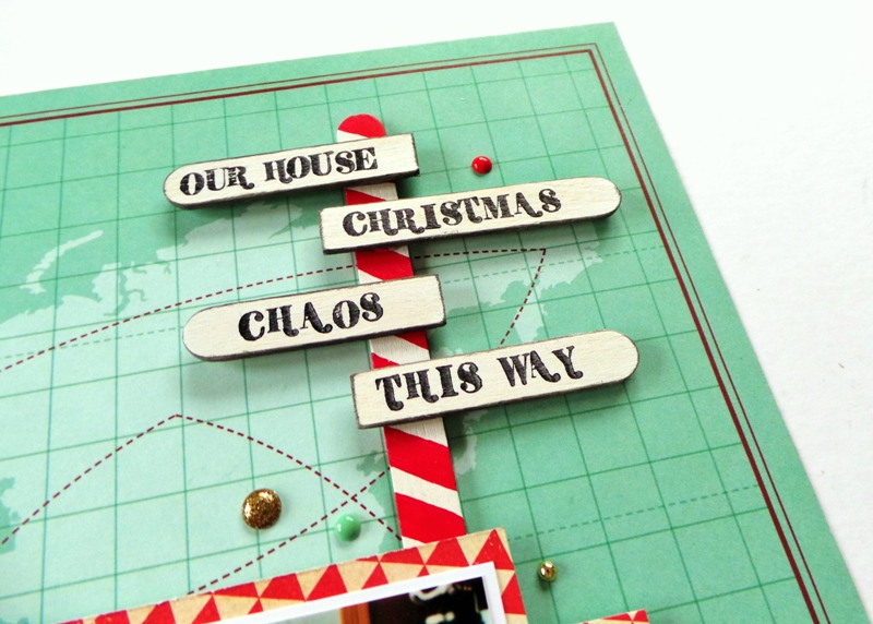 DIY North Pole Signpost made with Craft Sticks at Jennifer Grace Creates